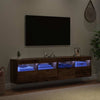 TV-seinähyllyt 2 pcs Vanha Puu 80 x 30 x 40 cm Tekninen puu