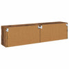TV-seinähyllyt 2 pcs Vanha Puu 80 x 30 x 40 cm Tekninen puu