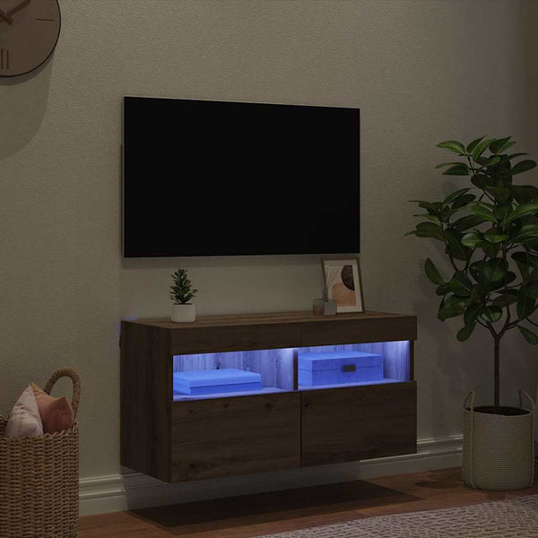 TV-seinäkaappi Artisan tammi 80 x 30 x 40 cm Tekninen puu