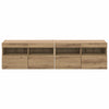 TV-seinähyllyt 2 pcs Artisan tammi 80 x 30 x 40 cm Tekninen puu