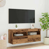 TV-seinäkaappi Vanha Puu 100 x 30 x 40 cm Tekninen puu