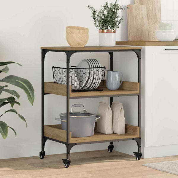 Keittiövaunu Artisan tammi 60 x 41 x 80.5 cm Tekninen puu