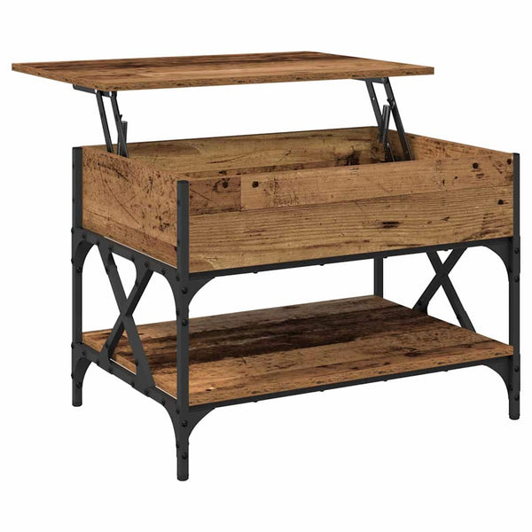 Sohvapöytä Vanha Puu 70x50x50cm Tekninen puu