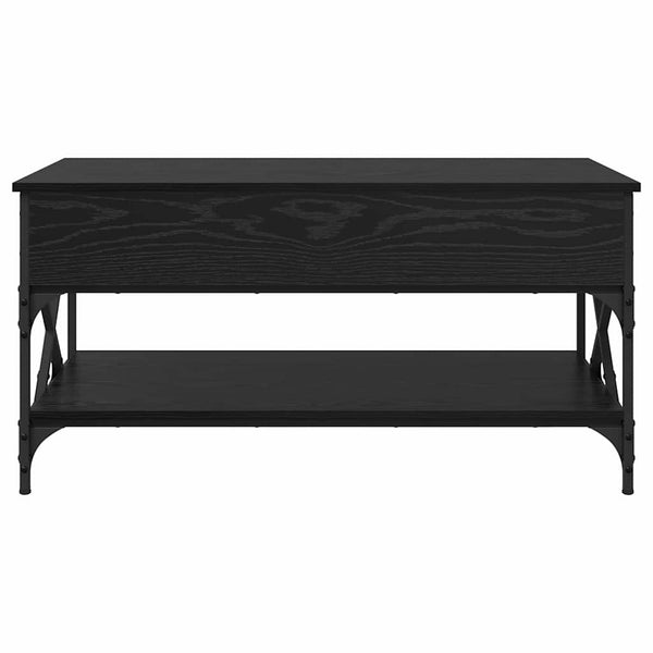 Sohvapöytä Musta tammi. 100 x 50 x 50 cm Tekninen puu