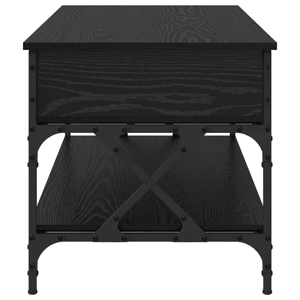 Sohvapöytä Musta tammi. 100 x 50 x 50 cm Tekninen puu