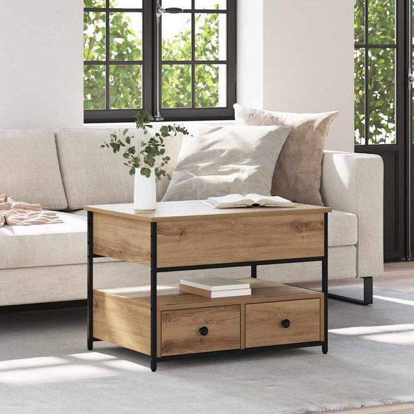 Sohvapöytä artesaani tammi 70x50x50cm Tekninen puu