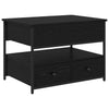 Sohvapöytä laatikon kanssa Musta tammi 70x50x50cm Tekninen puu