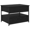 Sohvapöytä laatikon kanssa Musta tammi 70x50x50cm Tekninen puu