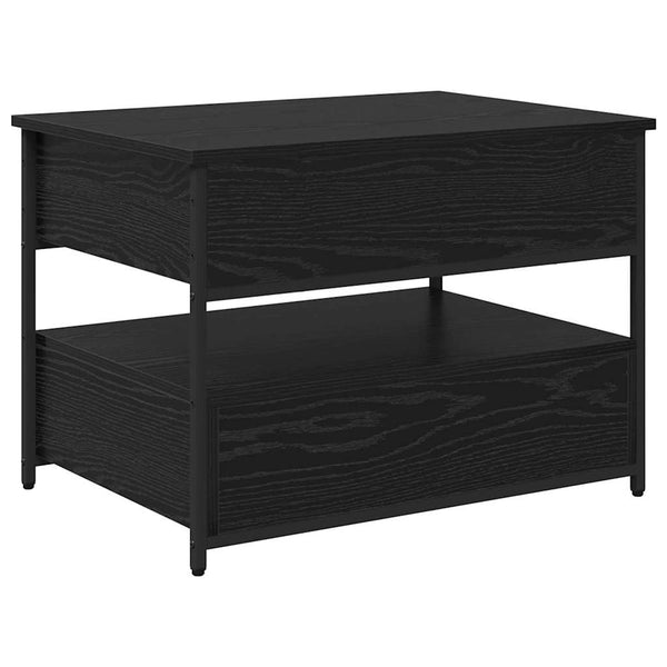 Sohvapöytä laatikon kanssa Musta tammi 70x50x50cm Tekninen puu