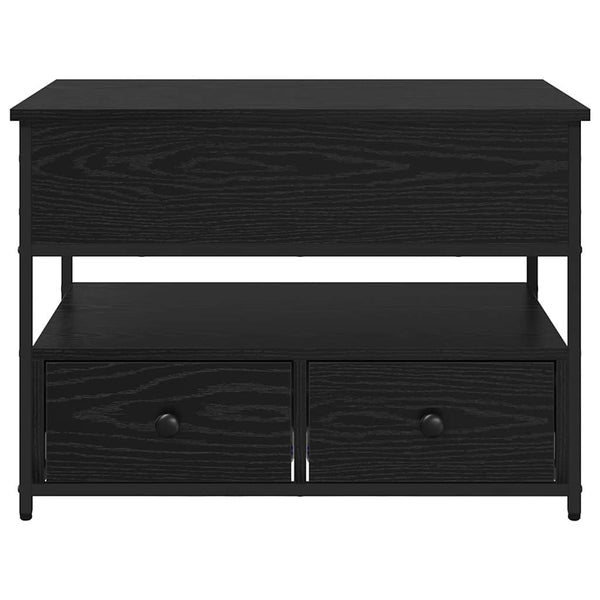 Sohvapöytä laatikon kanssa Musta tammi 70x50x50cm Tekninen puu