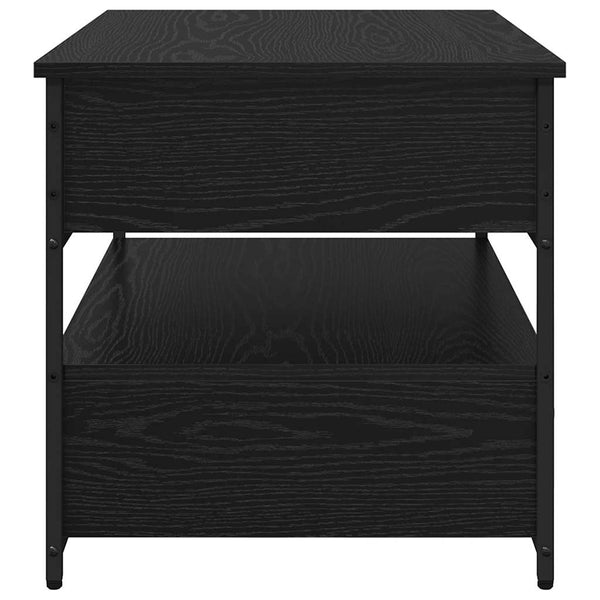 Sohvapöytä laatikon kanssa Musta tammi 70x50x50cm Tekninen puu