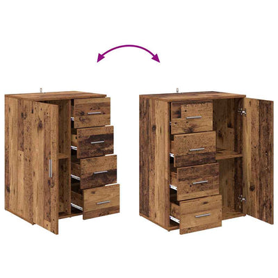 Sivupöytä Vanha Puu 59 x 39 x 80 cm Tekninen puu