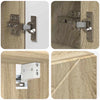 Peilikaappi ovella Sonoman tammi 80 x 17 x 55 cm Tekninen puu