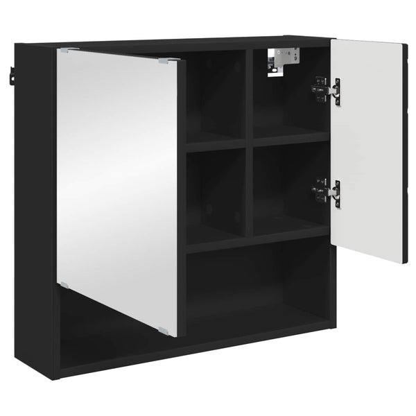 Peilikaappi Musta 59 x 17 x 55 cm Tekninen puu