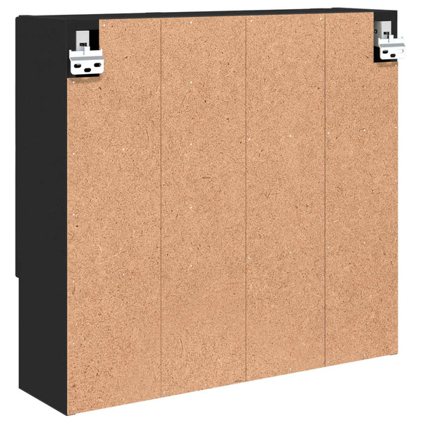 Peilikaappi Musta 59 x 17 x 55 cm Tekninen puu