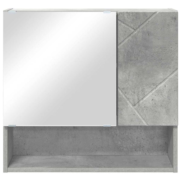 Peilikaappi Betoni Harmaa 59 x 17 x 55 cm Tekninen puu