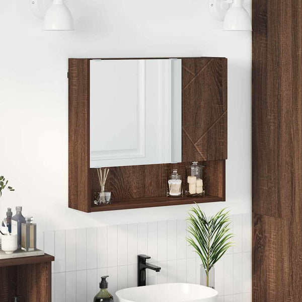 Peilikaappi Ruskea tammi 59 x 17 x 55 cm Tekninen puu