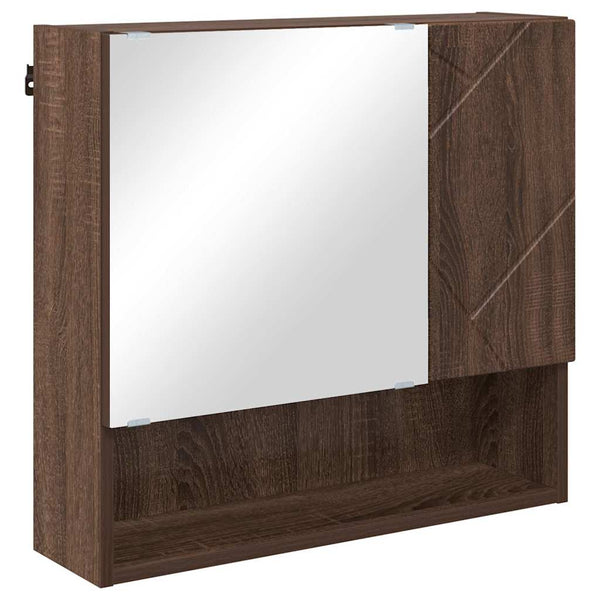 Peilikaappi Ruskea tammi 59 x 17 x 55 cm Tekninen puu