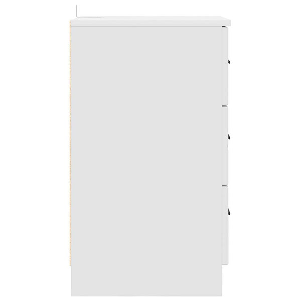 Yöpöytäkaappi Valkoinen 38 x 38 x 66 cm Tekninen puu