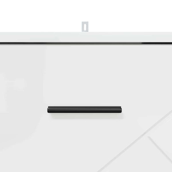 Yöpöytäkaappi Korkeakiilto valkoinen 38 x 38 x 66 cm