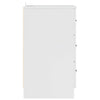 Yöpöytäkaappi Korkeakiilto valkoinen 38 x 38 x 66 cm