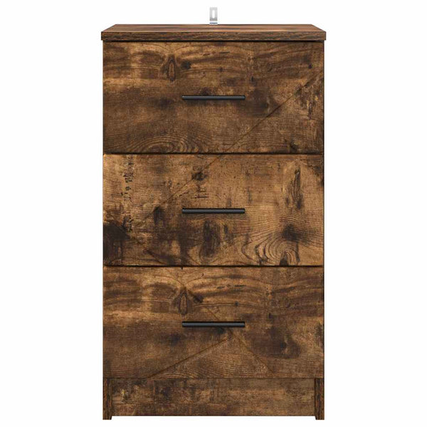 Yöpöytäkaappi Savutammi 38 x 38 x 66 cm Tekninen puu