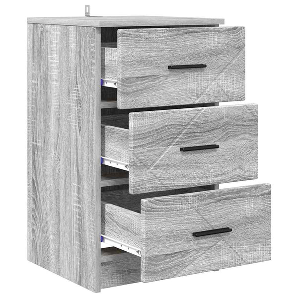 Yöpöytäkaappi Harmaa sonoma 38 x 38 x 66 cm Tekninen puu