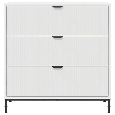 Valkoinen sivupöytä Gheeorghe 79.5x33x82cm (puinen)