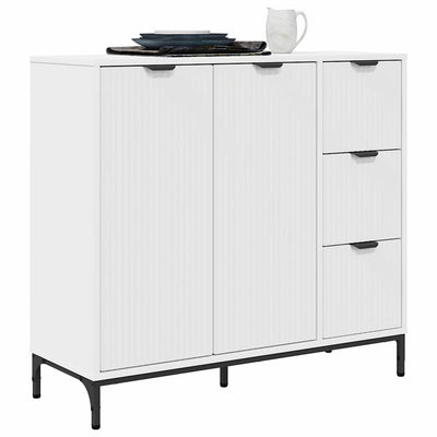 Valkoinen sivupöytä Onu 89.5x33x82cm (puinen)