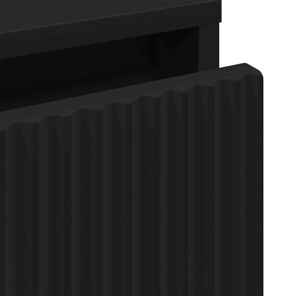 Yöpöytä laatikon kanssa Musta 63.5 x 36 x 61 cm Tekninen puu