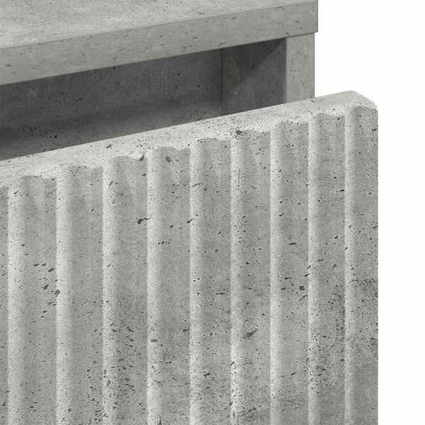 Yöpöytä Betoninharmaa 63.5 x 36 x 61 cm Tekninen puu