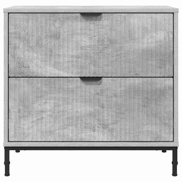 Yöpöytä Betoninharmaa 63.5 x 36 x 61 cm Tekninen puu