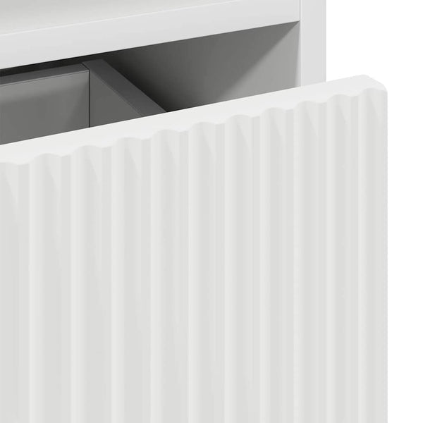 Yöpöydät 2 pcs Valkoinen 49 x 36 x 61 cm Tekninen puu