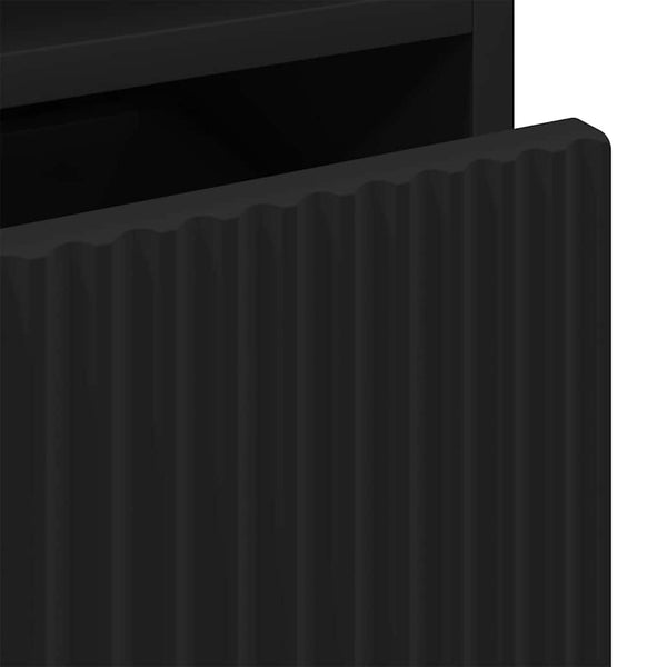 Yöpöytä laatikon kanssa Musta 49 x 36 x 61 cm Tekninen puu