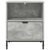 Yöpöydät 2 pcs Betoninharmaa 49 x 36 x 61 cm Tekninen puu