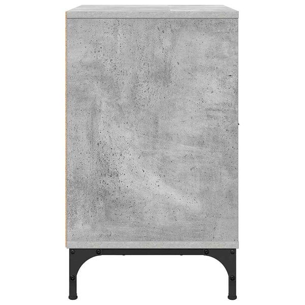 Yöpöydät 2 pcs Betoninharmaa 49 x 36 x 61 cm Tekninen puu