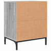 Yöpöydät 2 pcs Harmaa sonoma 49 x 36 x 61 cm Tekninen puu