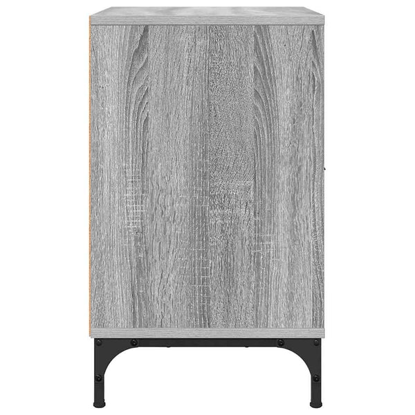 Yöpöydät 2 pcs Harmaa sonoma 49 x 36 x 61 cm Tekninen puu