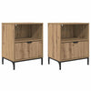 Yöpöydät 2 pcs artesaani tammi 49 x 36 x 61 cm Tekninen puu