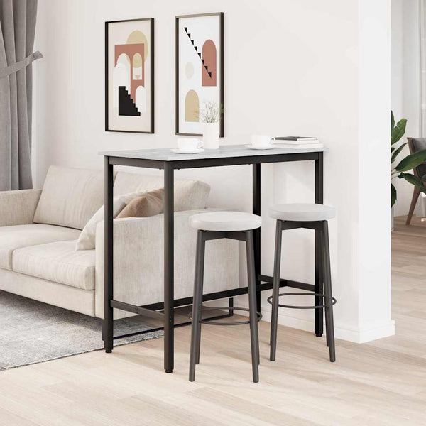 Pöytä Harmaa Sonoma 100 x 50 x 90,5 cm Kehitetty puu ja teräs