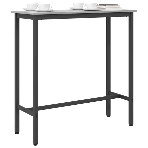 Pöytä Harmaa Sonoma 100 x 40 x 100,5 cm Kehitetty puu ja teräs