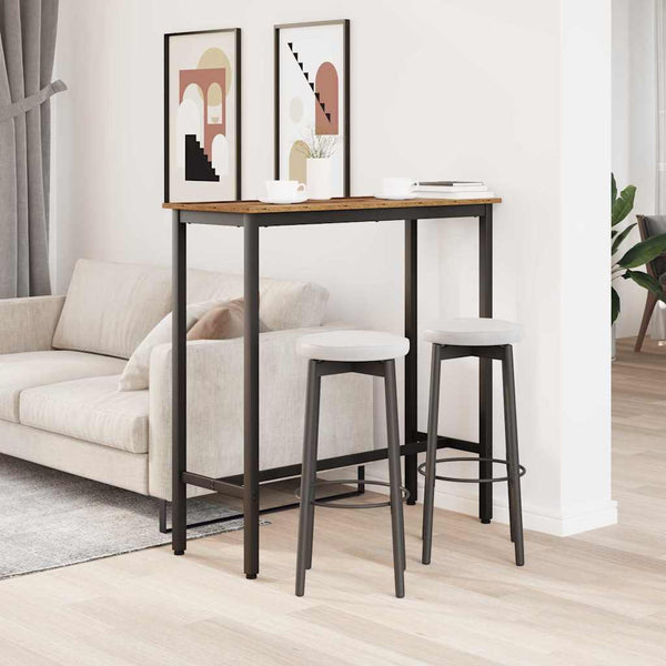 Pöytä Vanha puu 100 x 40 x 100,5 cm Kehitetty puu ja teräs
