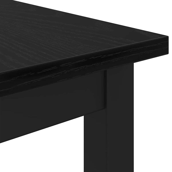 Pöytä Musta tammi. 100 x 50 x 76,5 cm Kehitetty puu ja teräs