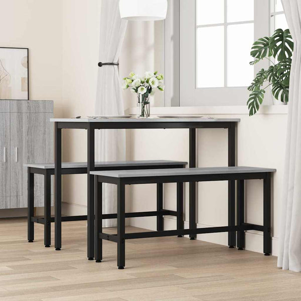 Ruokapenkki Harmaa Sonoma 100 x 32,5 x 48,5 cm