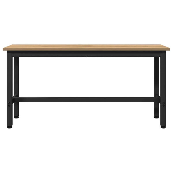 Ruokapenkki 100 x 32,5 x 48,5 cm 2 kpl Kehitetty puu ja teräs
