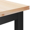 Ruokapenkki 100 x 32,5 x 49 cm 2 kpl Täyspuinen mänty