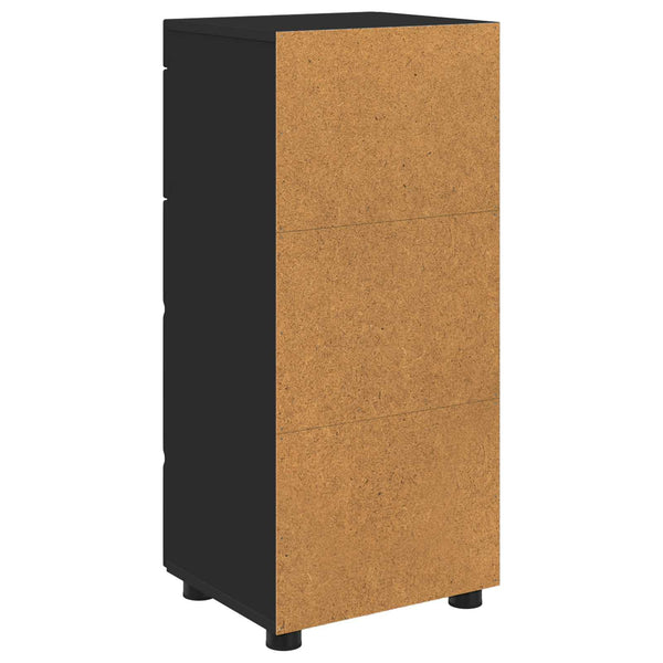 Kylpyhuoneen kaappisetti TULUM Musta 37 x 31,5 x 82 cm
