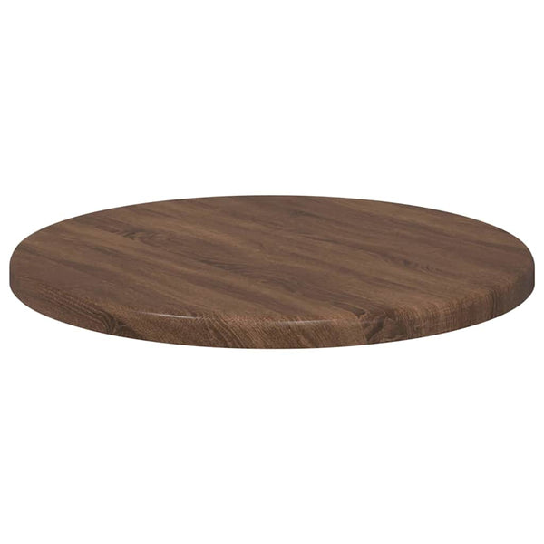 Pöytälevy Ø 30 x 1,5 cm Pyöreä Tekninen puu Ruskea tammi