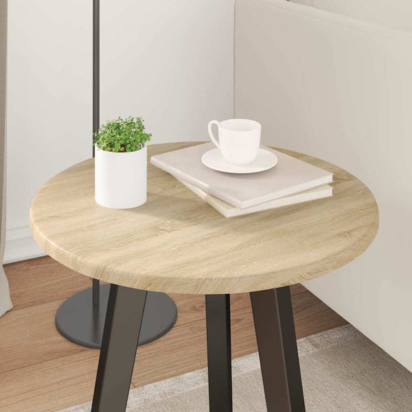 Pöytälevy Ø 40 x 1,5 cm Pyöreä Tekninen puu Sonoma-tammi