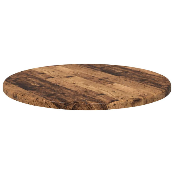 Pöytälevy Ø 40 x 1,5 cm Pyöreä Tekninen puu Vanha puu